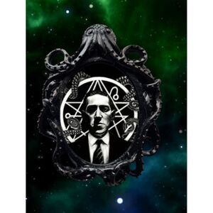 H.P. Lovecraft Pin Cthulhu Mythos Science Fiction Horror Badge Necronomicon